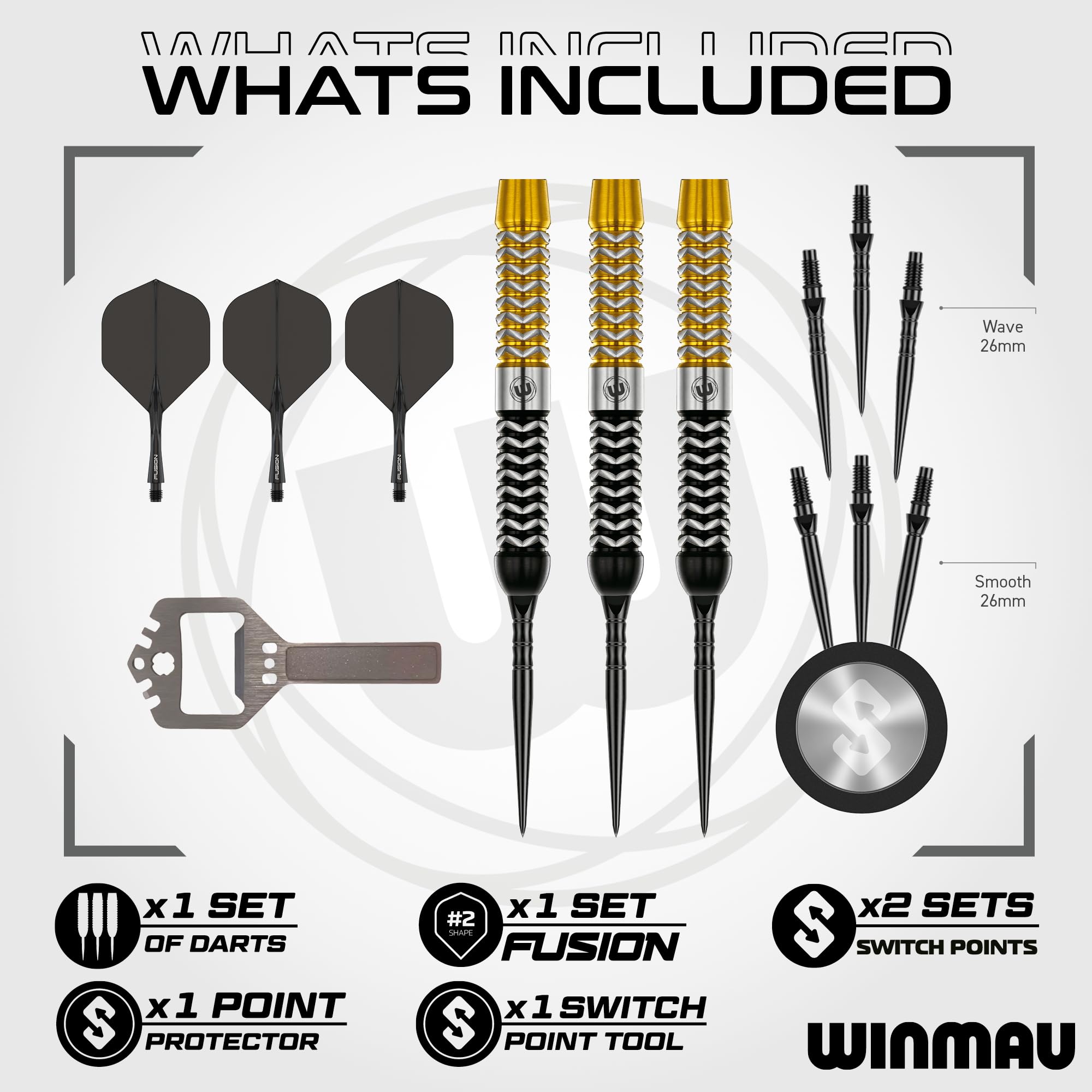 Amazon.com : Winmau Darts - Exion Series 90% Tungsten Darts Metal